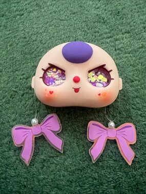 100% customized replacement Baby Three faceplate- light up glitter eyes!